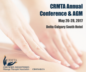 CRMTA will hold its annual AGM & Conference May 23-26, 2017 at the Delta Calgary South Hotel.